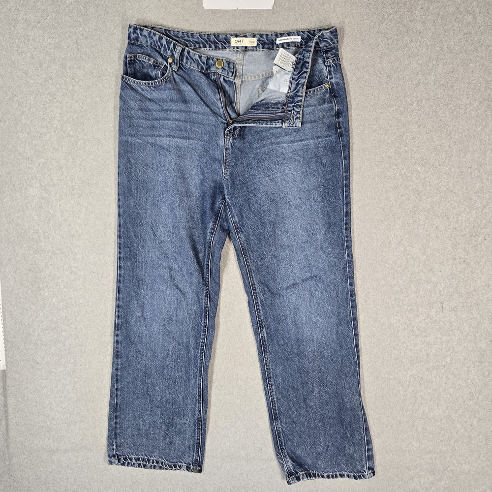 OAT New York Women Jeans 10/30 Blue Denim Dream Weave 29" Inseam